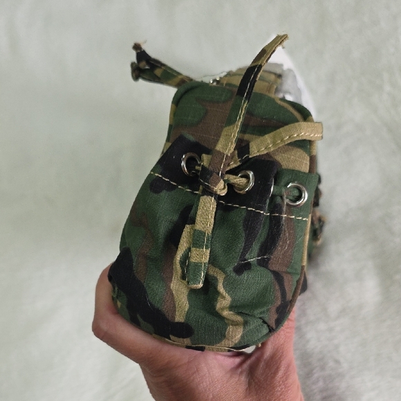 Small Camo Green and Brown Shoulder Bag - Picture 2 of 8